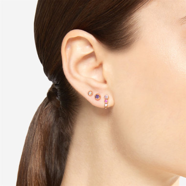 Dodo orecchino stud bollicine oro rosa 9k e ametista DHC4001BOLLIIY09R
