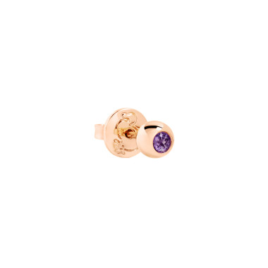 Dodo orecchino stud bollicine oro rosa 9k e ametista DHC4001BOLLIIY09R